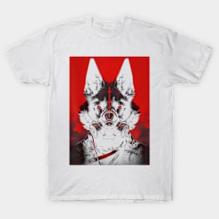 Futuristic Cyberpunk Gothic Wolf - Goth Grunge ,Punk Occult T-Shirt